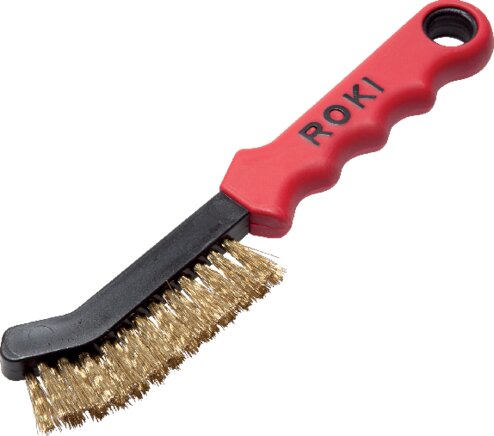 Exemplary representation: ROKI brake calliper brush (brass wire crimped)