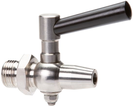 Exemplary representation: Stainless steel tasting tap