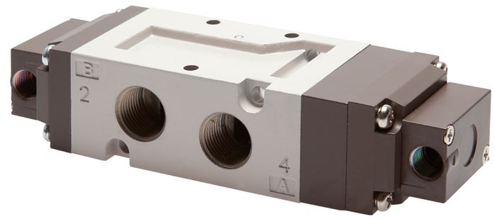 Exemplary representation: 5/3-way pneumatic valve